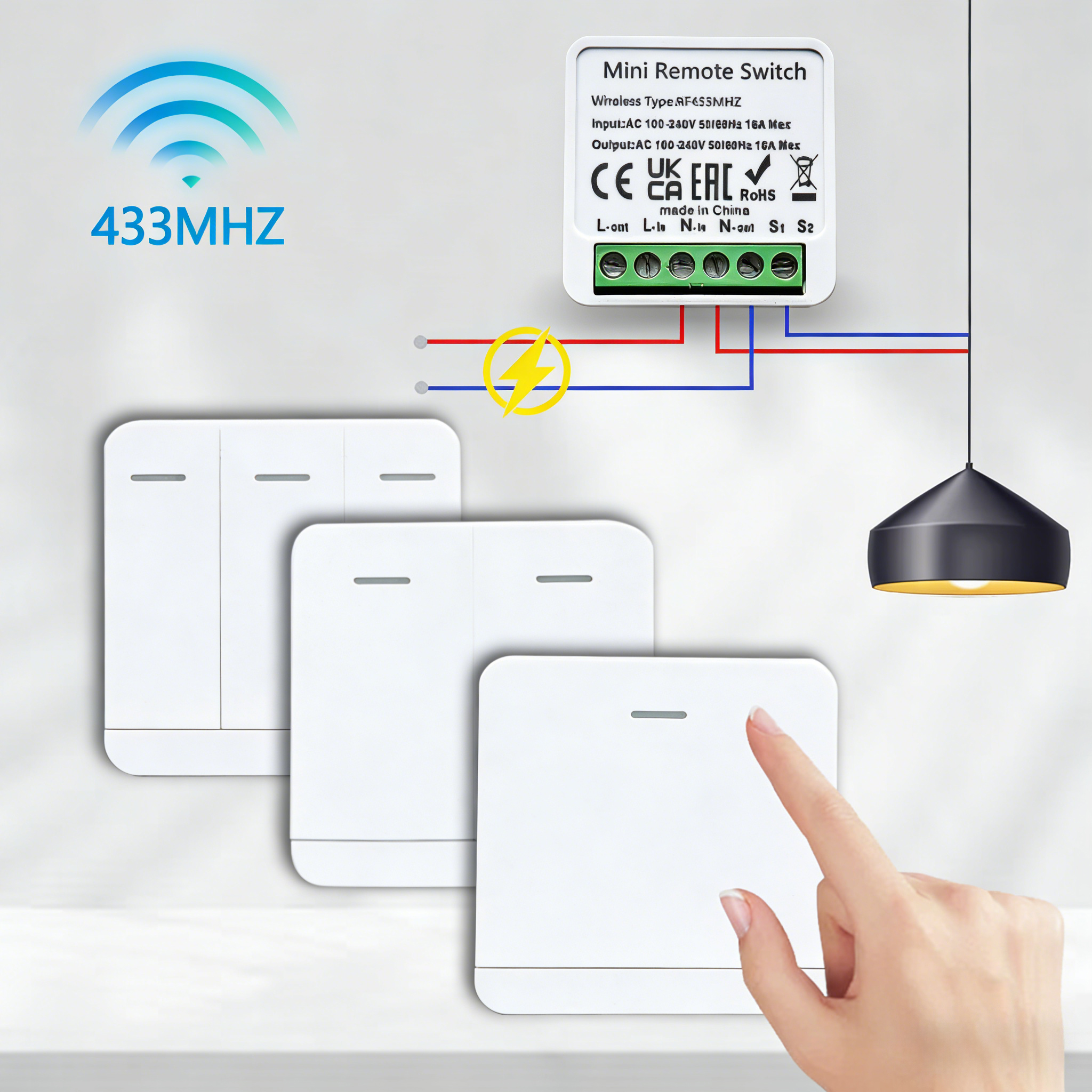 Home Automation Panel Diy - RF 433MHz Smart DIY Wireless Switch