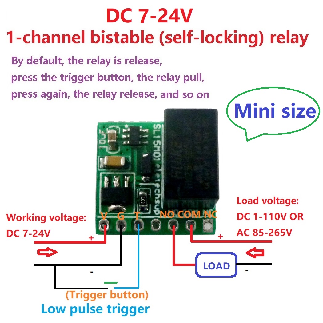 Shelly Relay Module - DC 12V 2A mini 1ch Bistable
