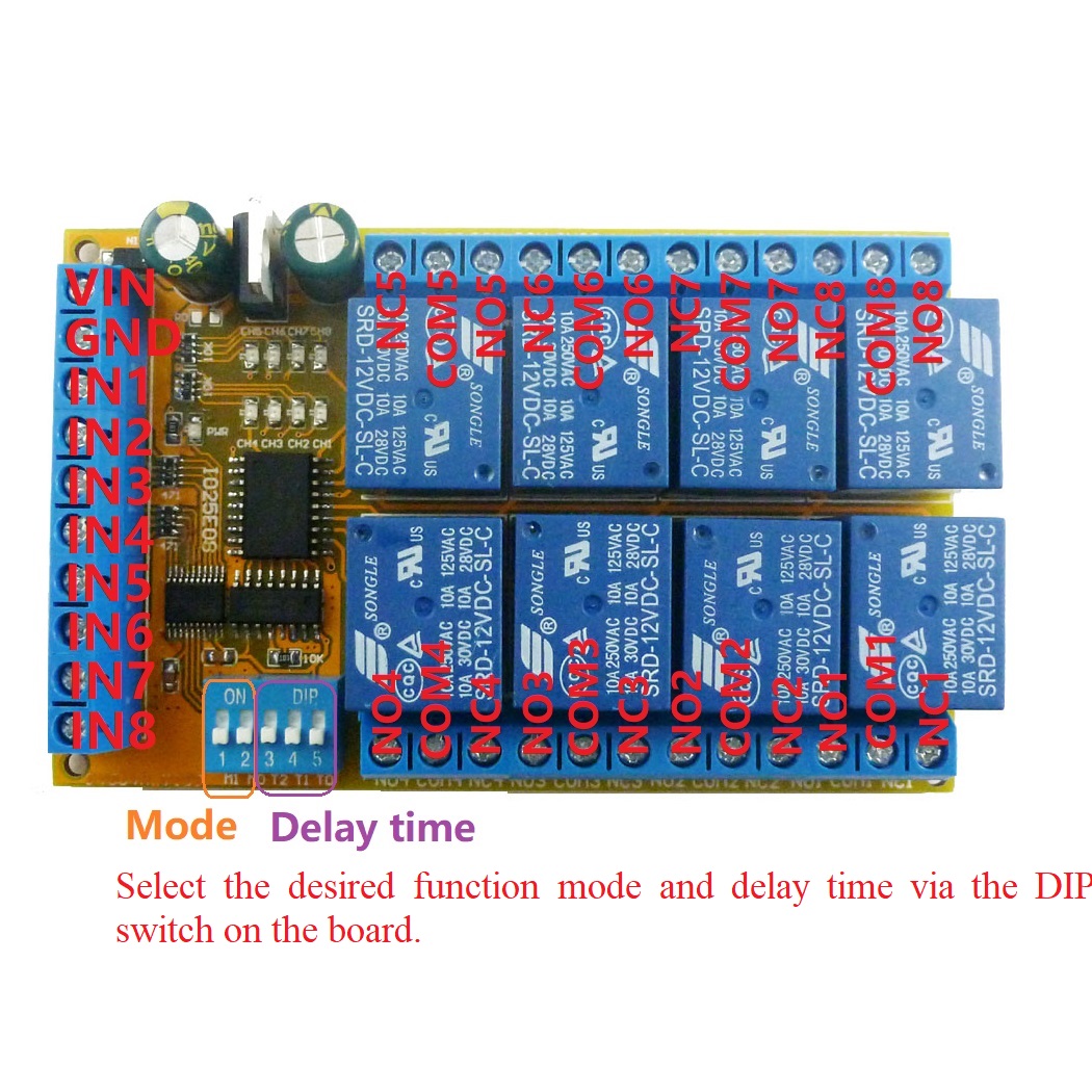 DC 5V 12V 24V 8 Channels Multi – обзор и цена Shelly Relay Module