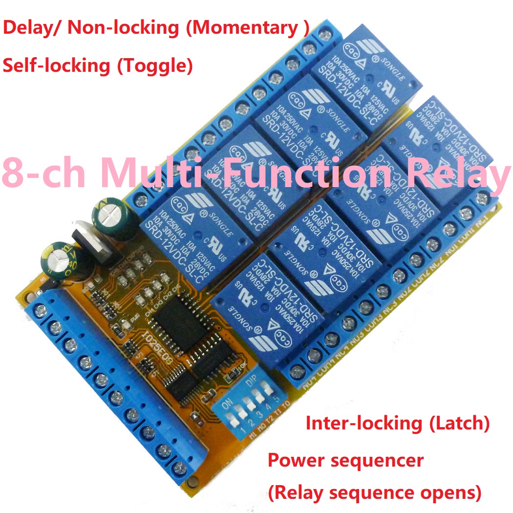 DC 5V 12V 24V 8 Channels Multi – обзор и цена Shelly Relay Module