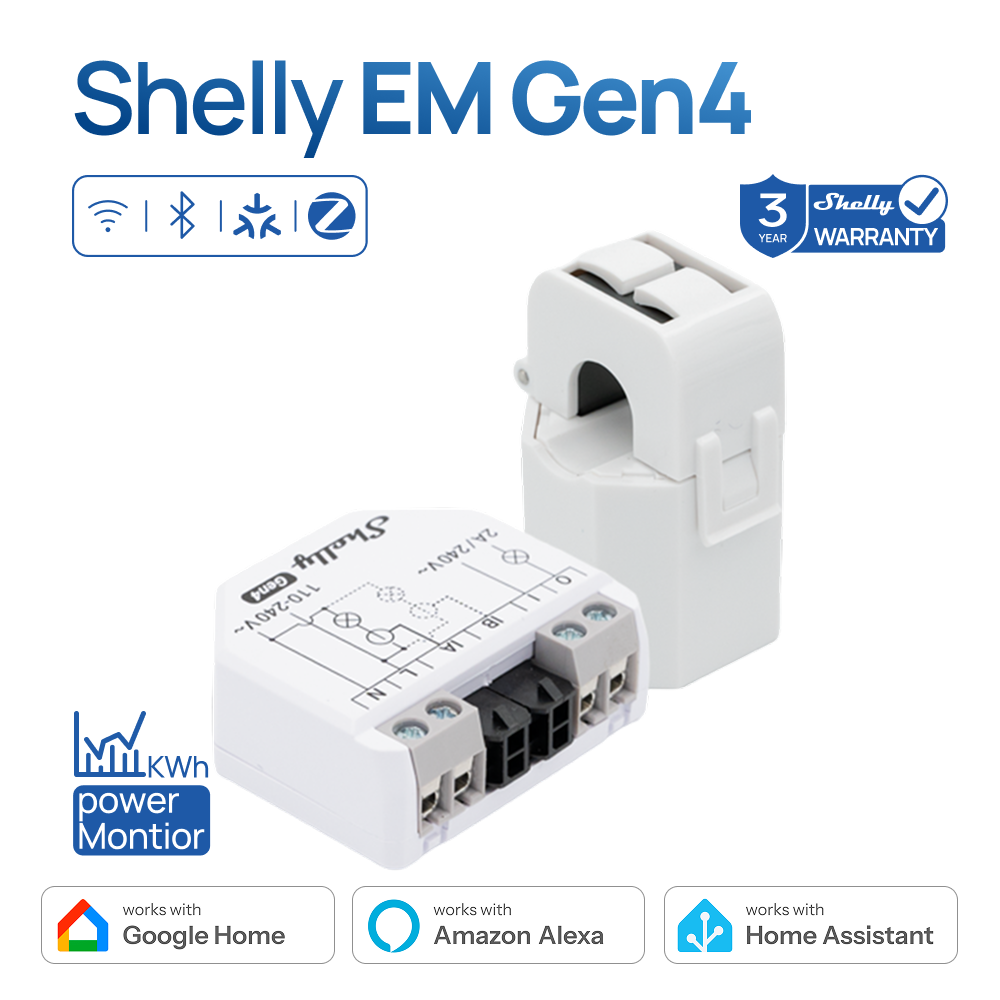 Shelly EM Gen4 Zigbee Energy M – обзор и цена Shelly Relay Module