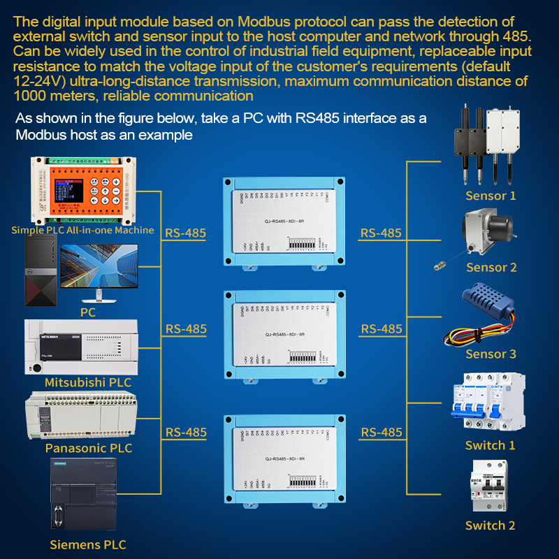Huaqingjun 8-Channel RS485 Dig – обзор и цена Relay 8 Channel Board