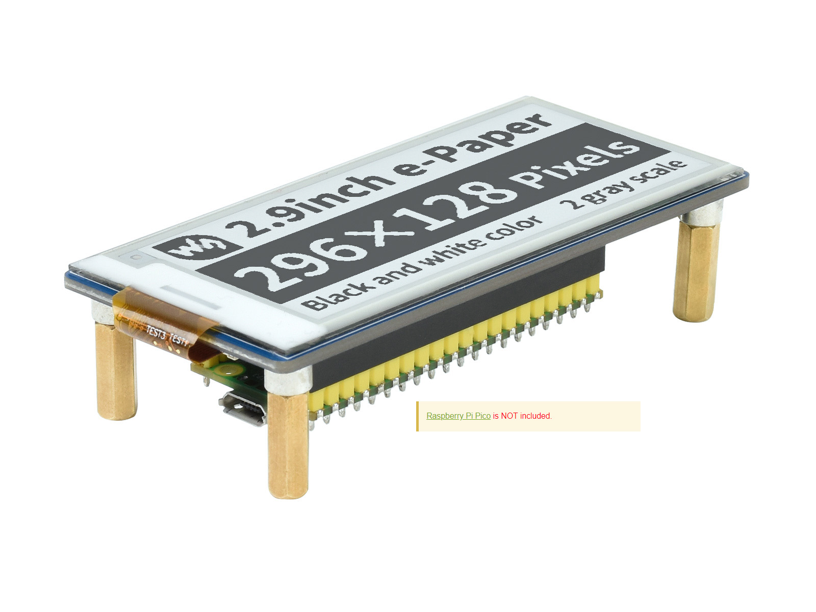 Waveshare Pico-ePaper-2.9,2.9i – обзор и цена Display Epaper 2.9