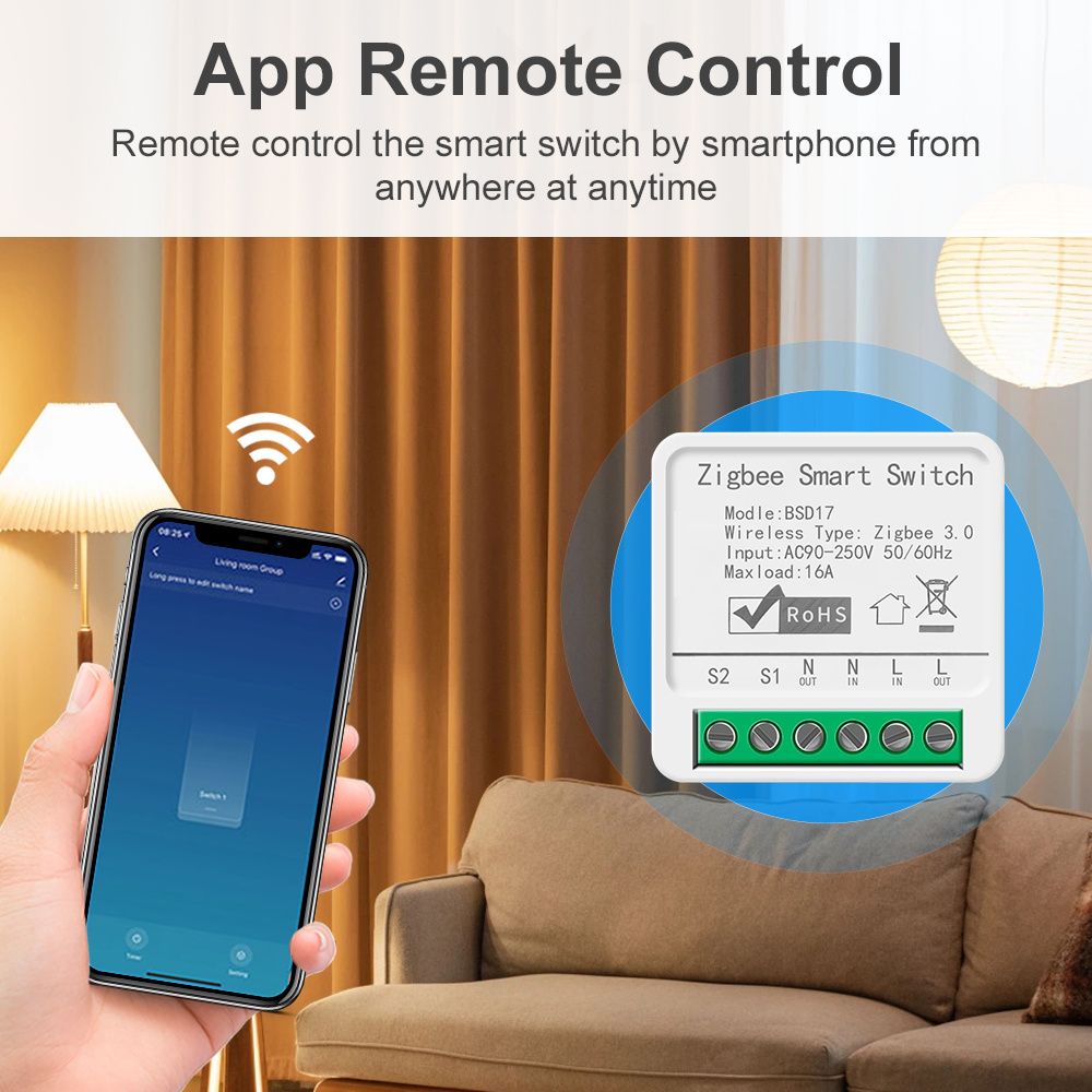 16A ZigBee3.0 Smart Light Swit – обзор и цена Home Automation Diy