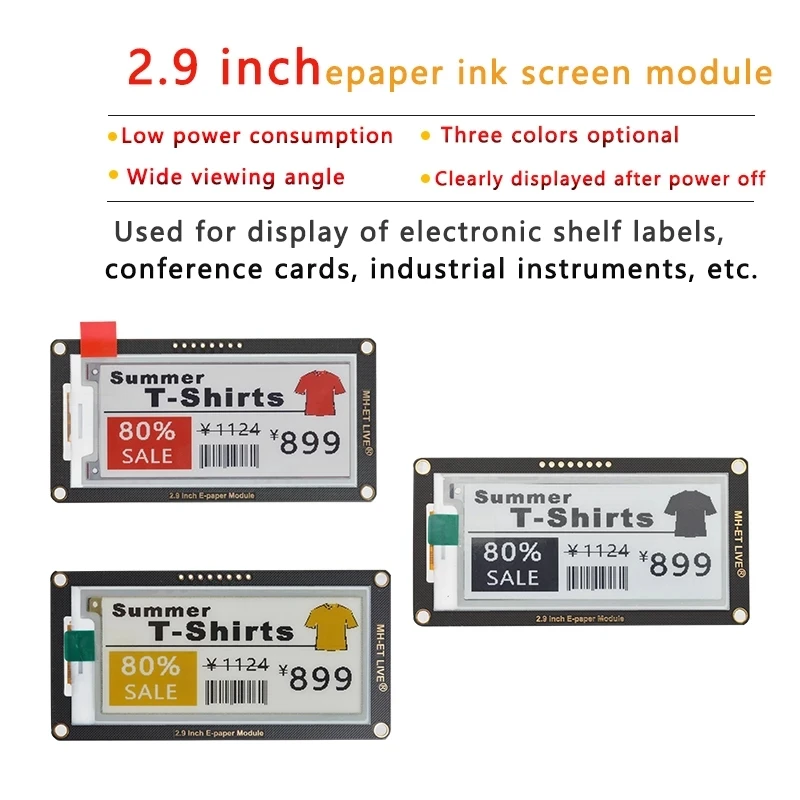 Inch Epaper Module E-paper E-I – обзор и цена Display Epaper 2.9