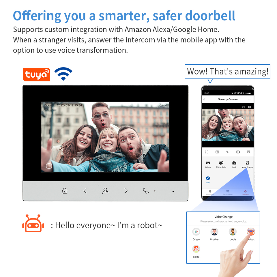 10inch Tuya WIFI Video Interco – обзор и цена Smart Doorbell Wired
