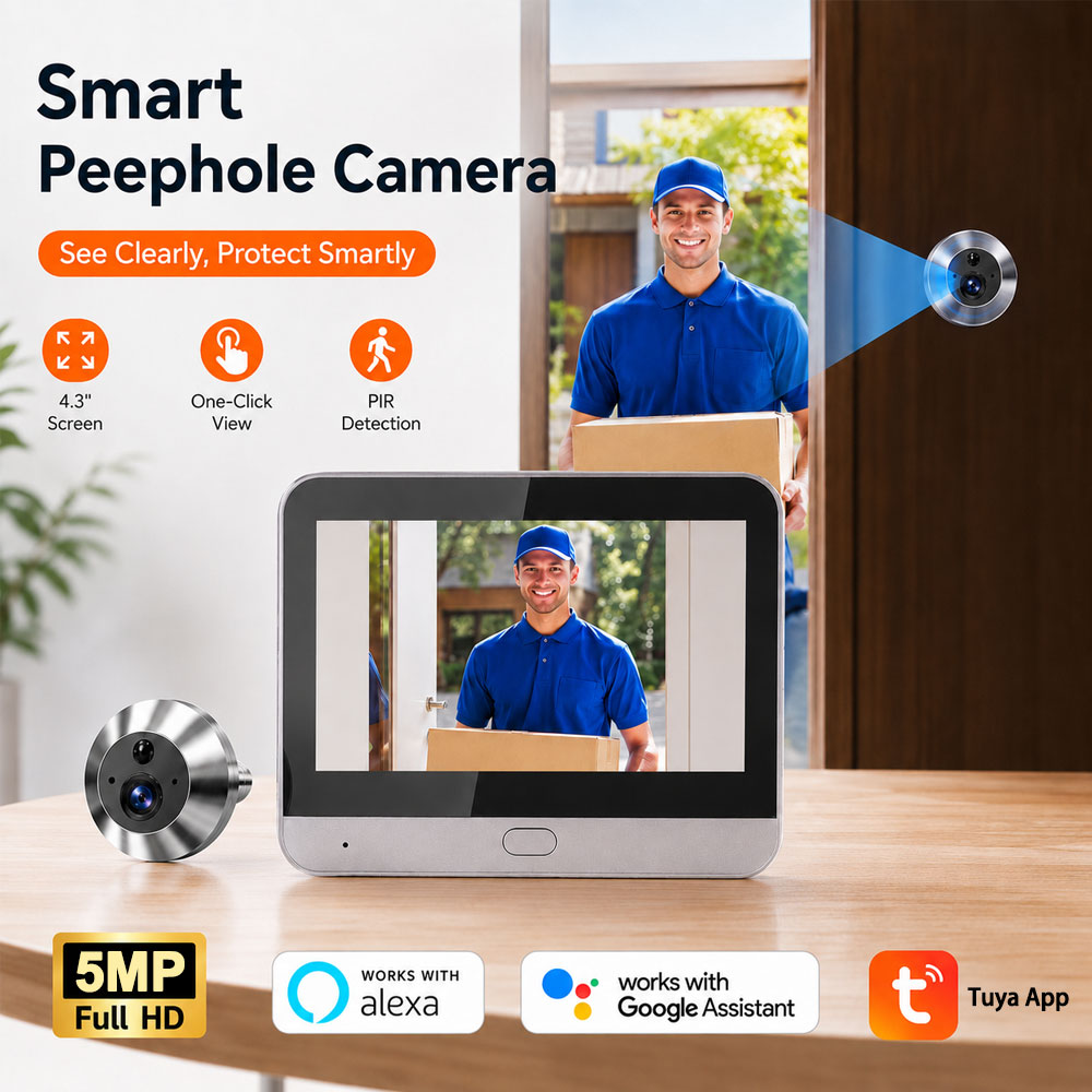 Tuya Smart 5MP 140° Wide View  – обзор и цена Smart Doorbell Wired