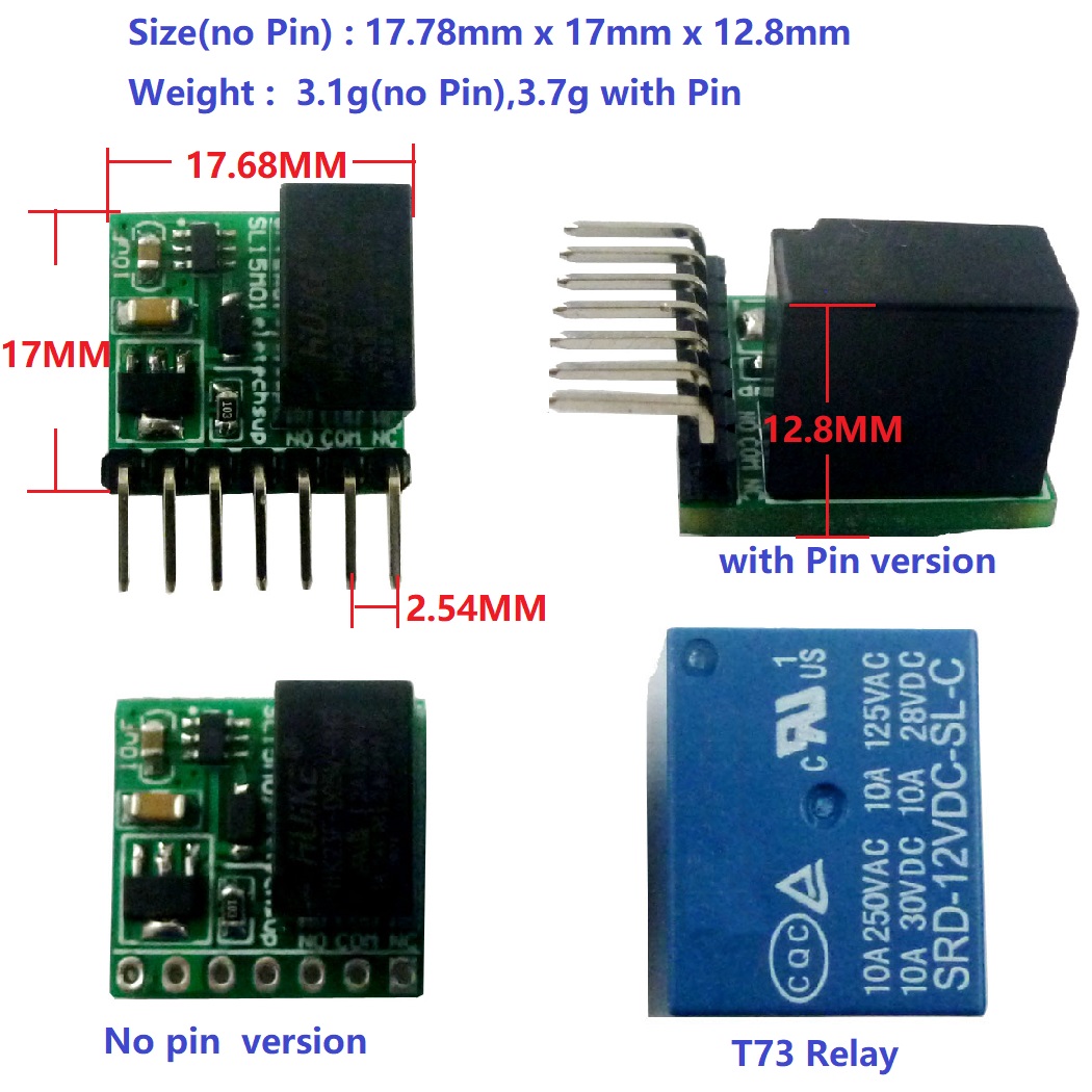SL15M01 DC 12V 2A mini 1ch Bis – обзор и цена Shelly Relay Module