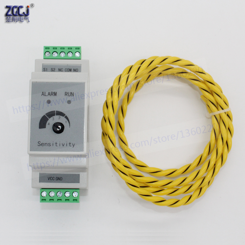 with 2m sensor wire 35mm Din l – обзор и цена Water Leak Detector Wired