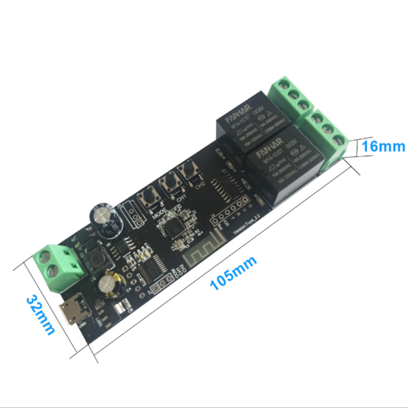 2CH Tuya Wifi Smart Control Bo – обзор и цена Diy Home Automation Controller