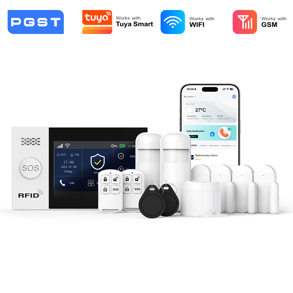 PGST 2G GSM WiFi Alarm System  – обзор и цена Smart Home Automation Diy