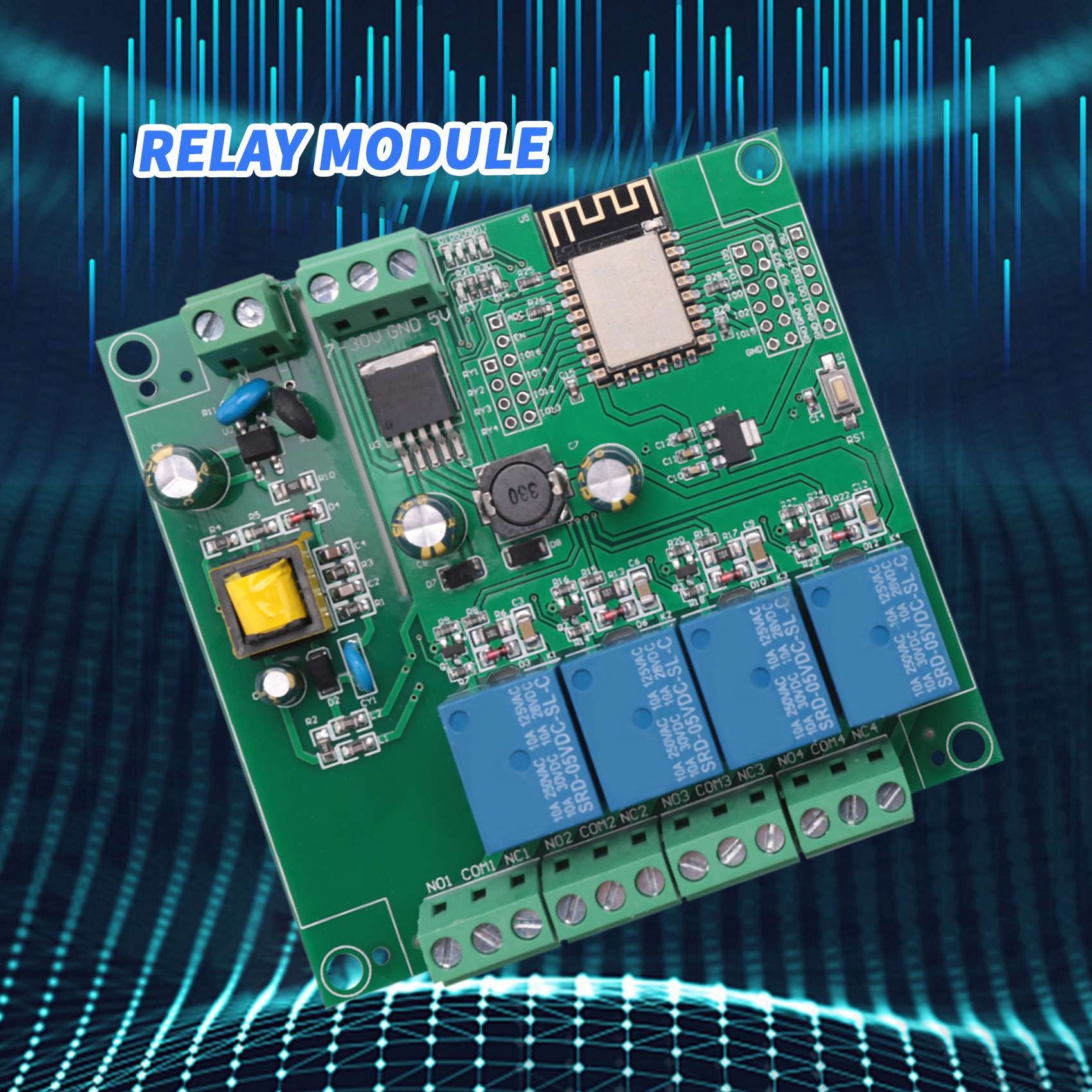 SCLS ESP8266 Wireless WIFI 4 C – обзор и цена Relay 8 Channel Board