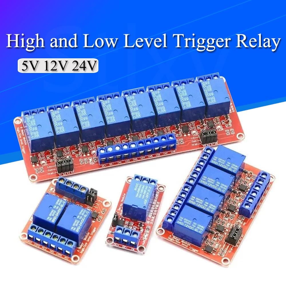 DC 5V 12V 24V 1 2 4 6 8 Channe – обзор и цена Relay 8 Channel Board