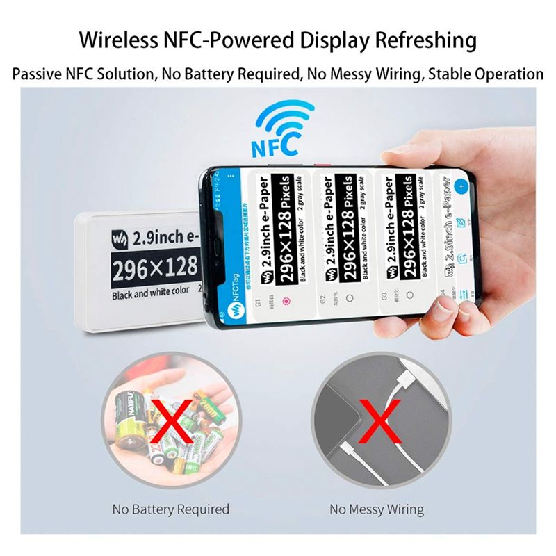 New  2.9 Inch Wireless NFC-Pow – обзор и цена Display Epaper 2.9