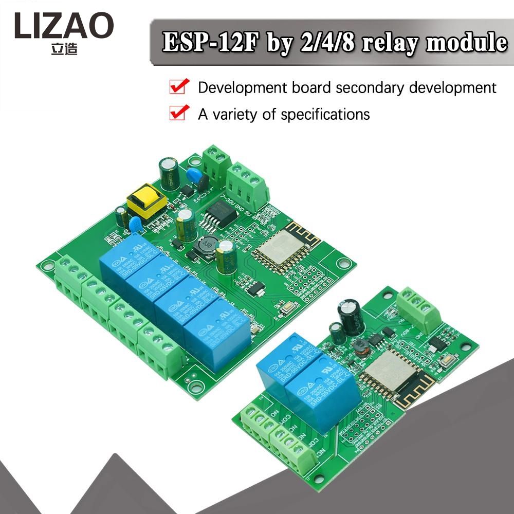 LIZAO 2/4/8 Channel ESP8266 ES – обзор и цена Relay 8 Channel Board