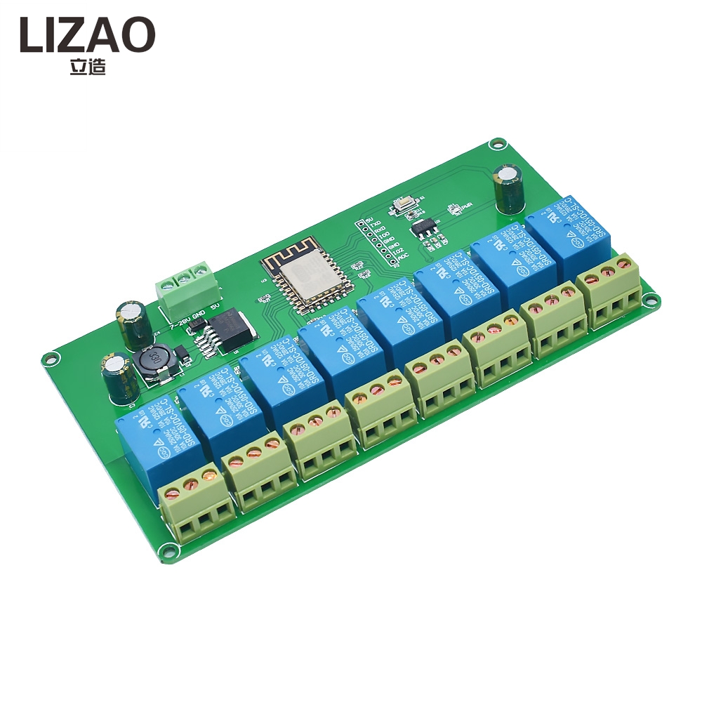 LIZAO 2/4/8 Channel ESP8266 ES – обзор и цена Relay 8 Channel Board