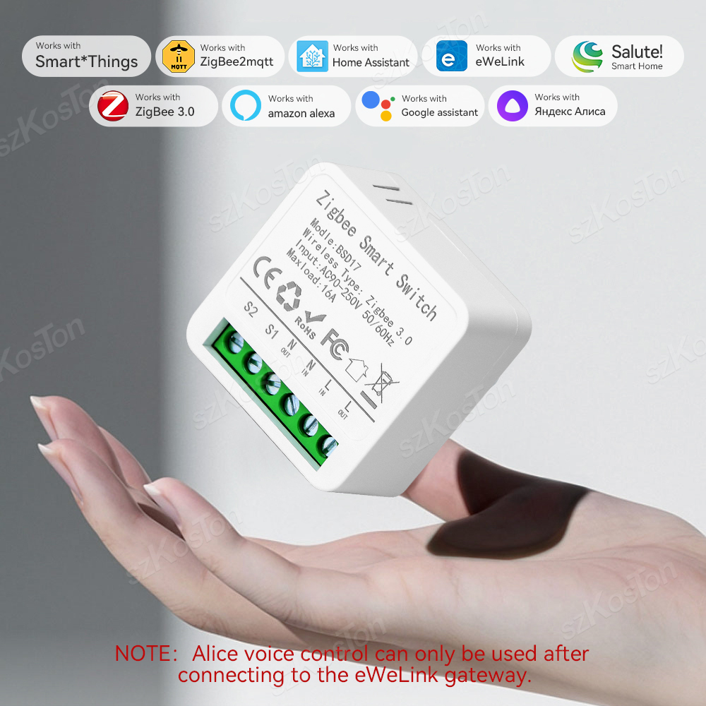 16A Mini ZigBee Smart Switch e – обзор и цена Home Automation Diy