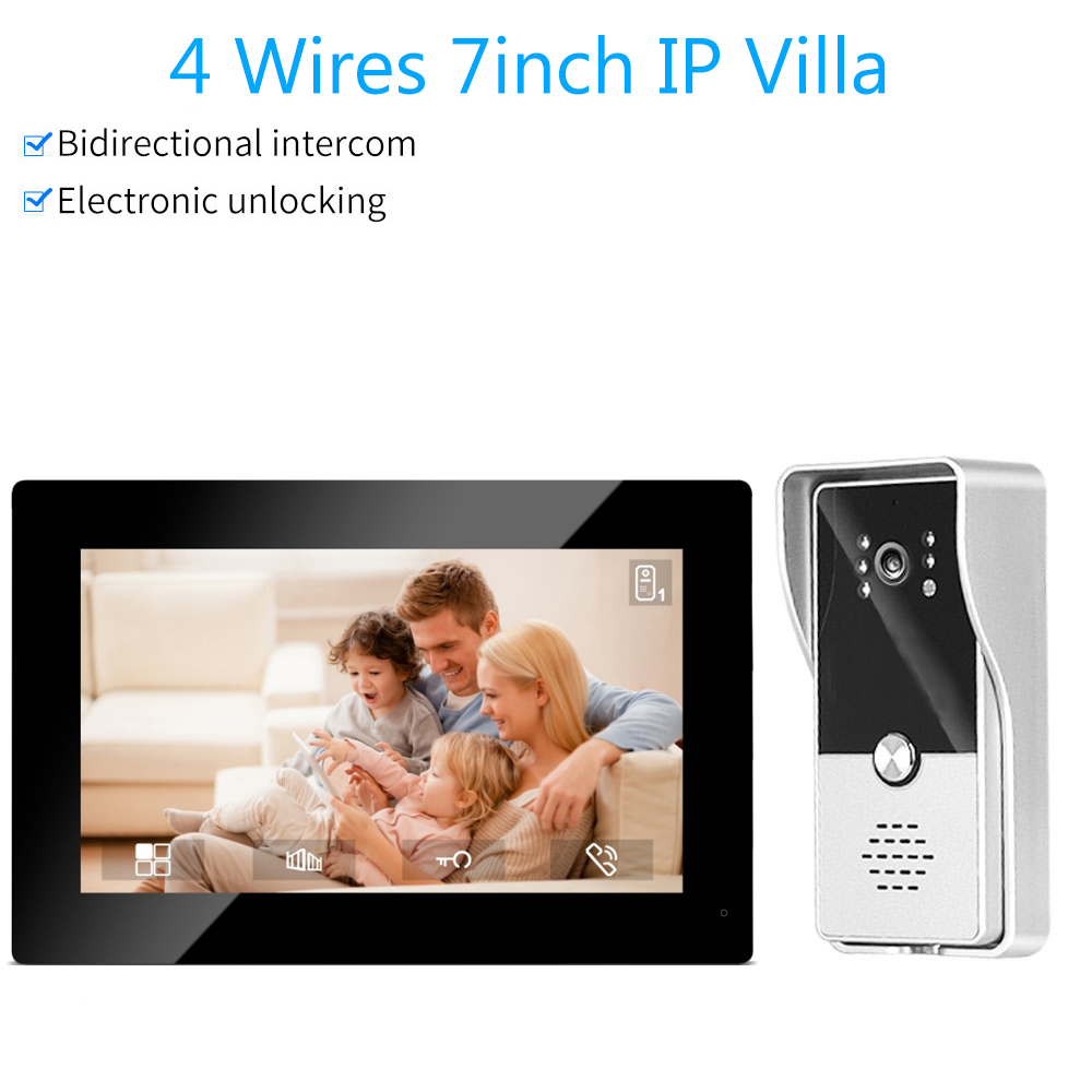 7inch Color Wired Video Interc – обзор и цена Smart Doorbell Wired