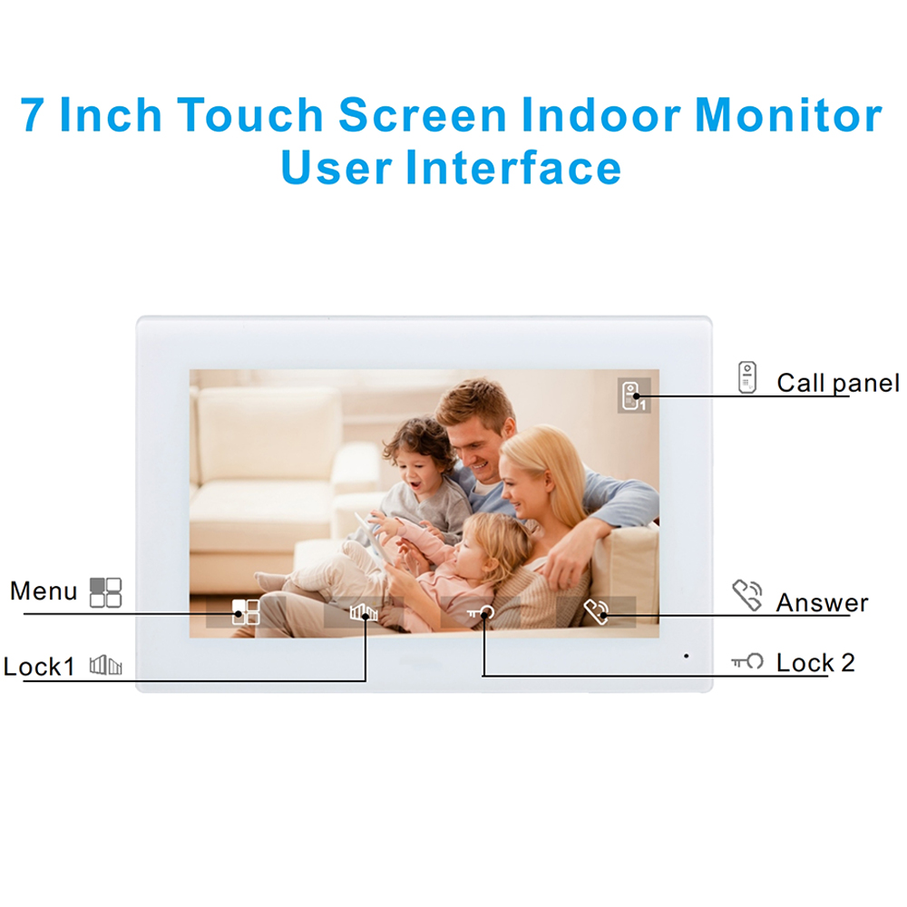 7inch Color Wired Video Interc – обзор и цена Smart Doorbell Wired