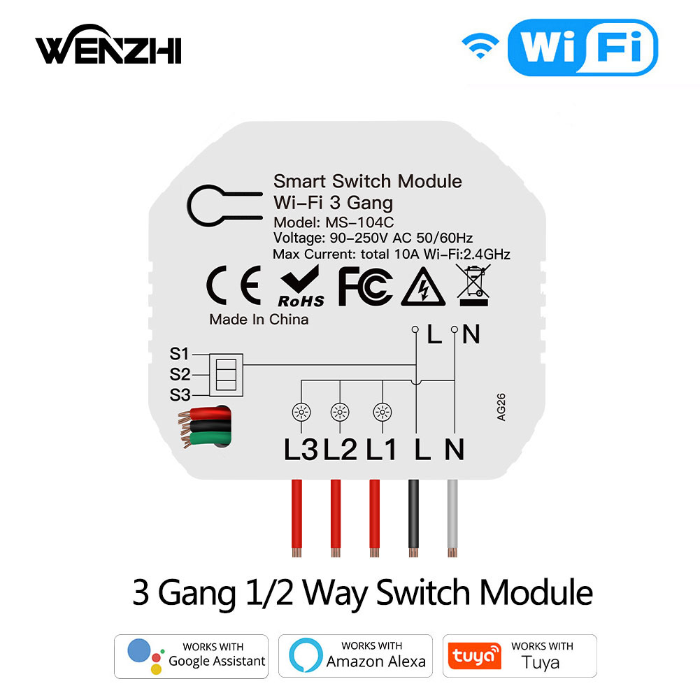 Wifi 3Gang 1/2 Way Mini DIY Li – обзор и цена Diy Home Automation Controller