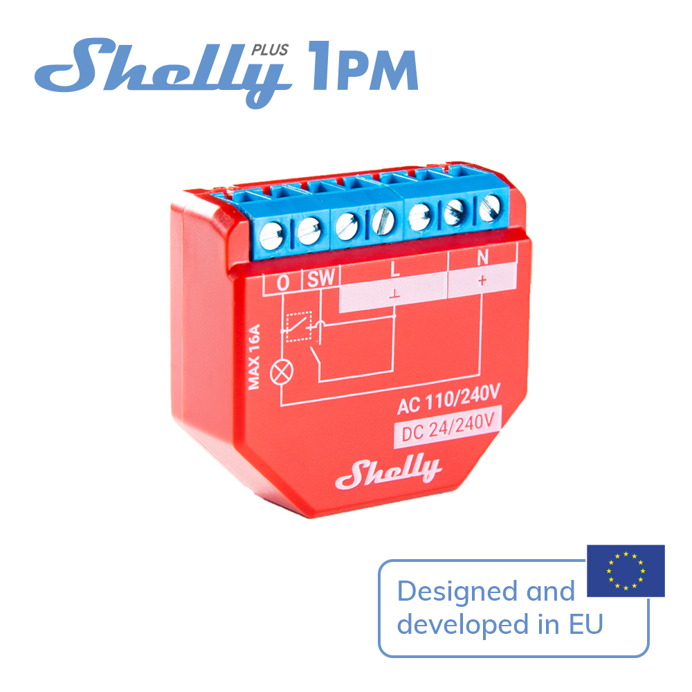 Shelly Plus 1PM Smart Home Lif – обзор и цена Shelly Relay Module