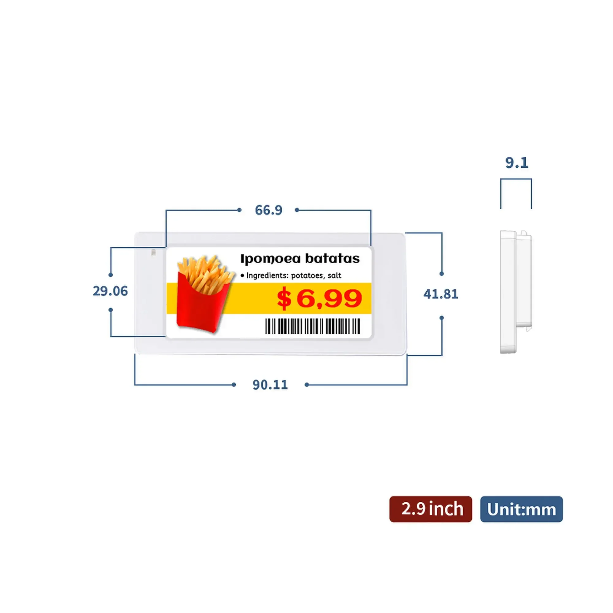 10pcs 2.9 Inch Size Digital Pr – обзор и цена Display Epaper 2.9