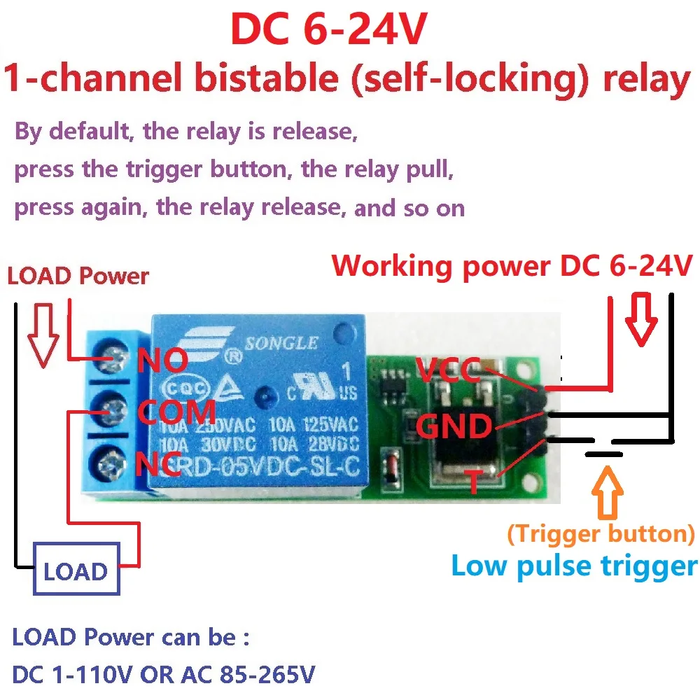 DC 6V 9V 12V 24V Flip-Flop Lat – обзор и цена Shelly Relay Module