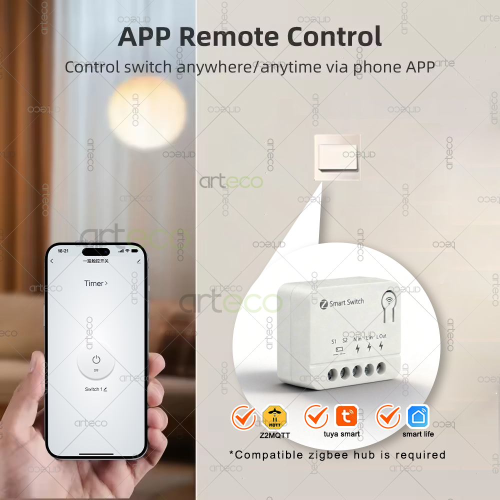 10A Zigbee Mini Smart Switch M – обзор и цена Diy Home Automation Controller