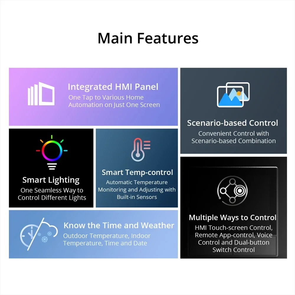 Smart Scene Wall Switch EU/US  – обзор и цена Home Automation Panel Diy